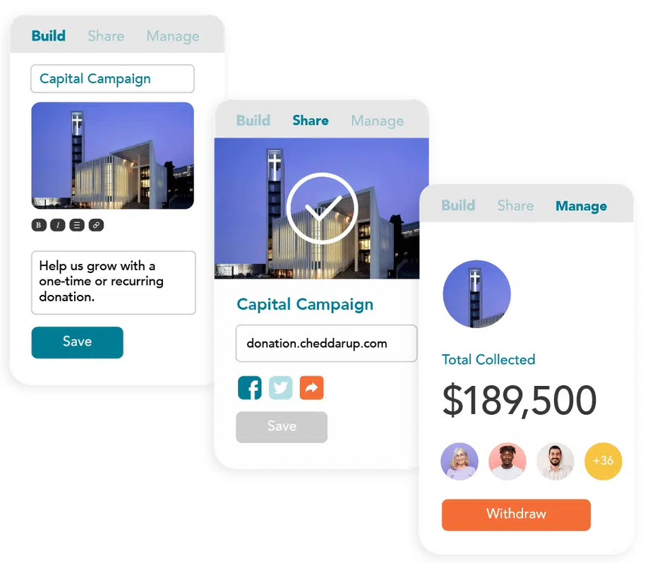 Faith-based administration and digital giving
