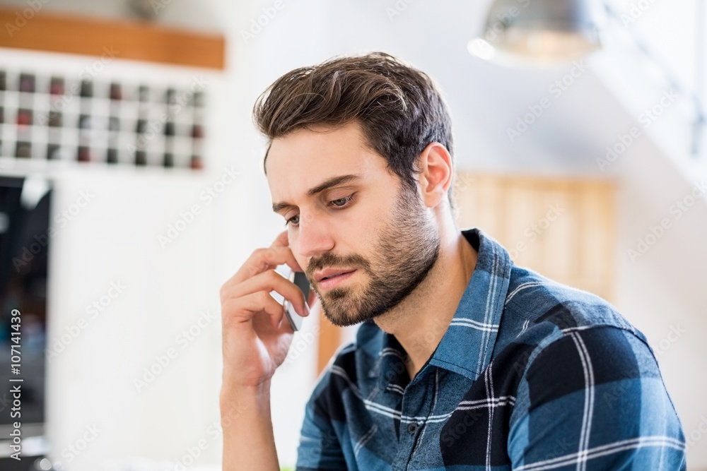 Mr. Johnson on the phone